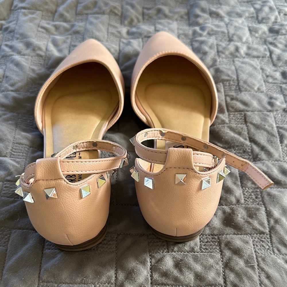 Harborsides Memory Foam Studded Pink Flats